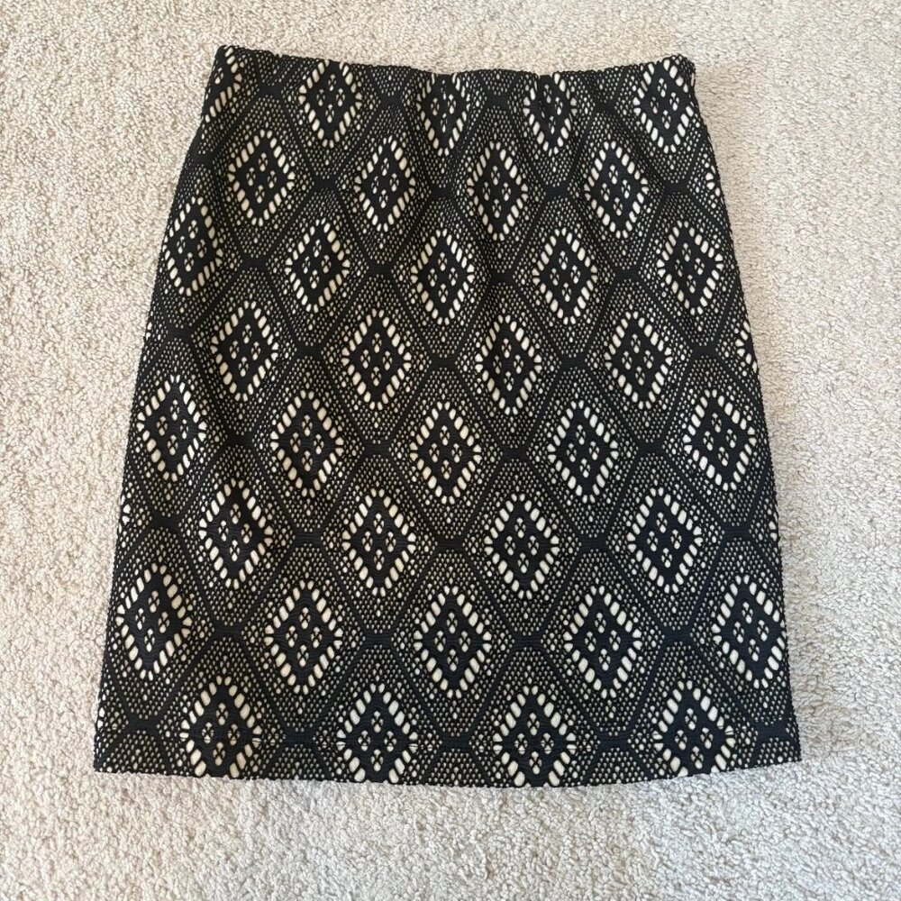 Renee C Skirt Womens M/P Black Elvira Lace Pencil Straight